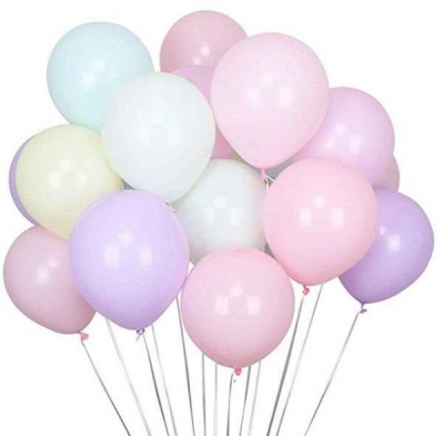 Macaron Soft Renkler Karışık Balon 10 lu