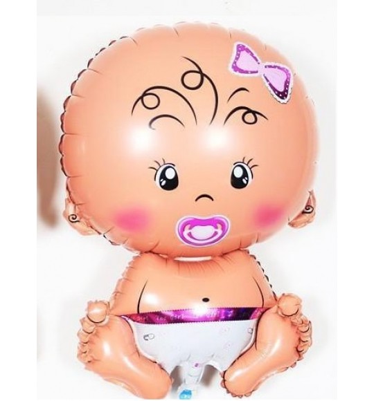 Emzikli Bebek Kız Folyo Balon