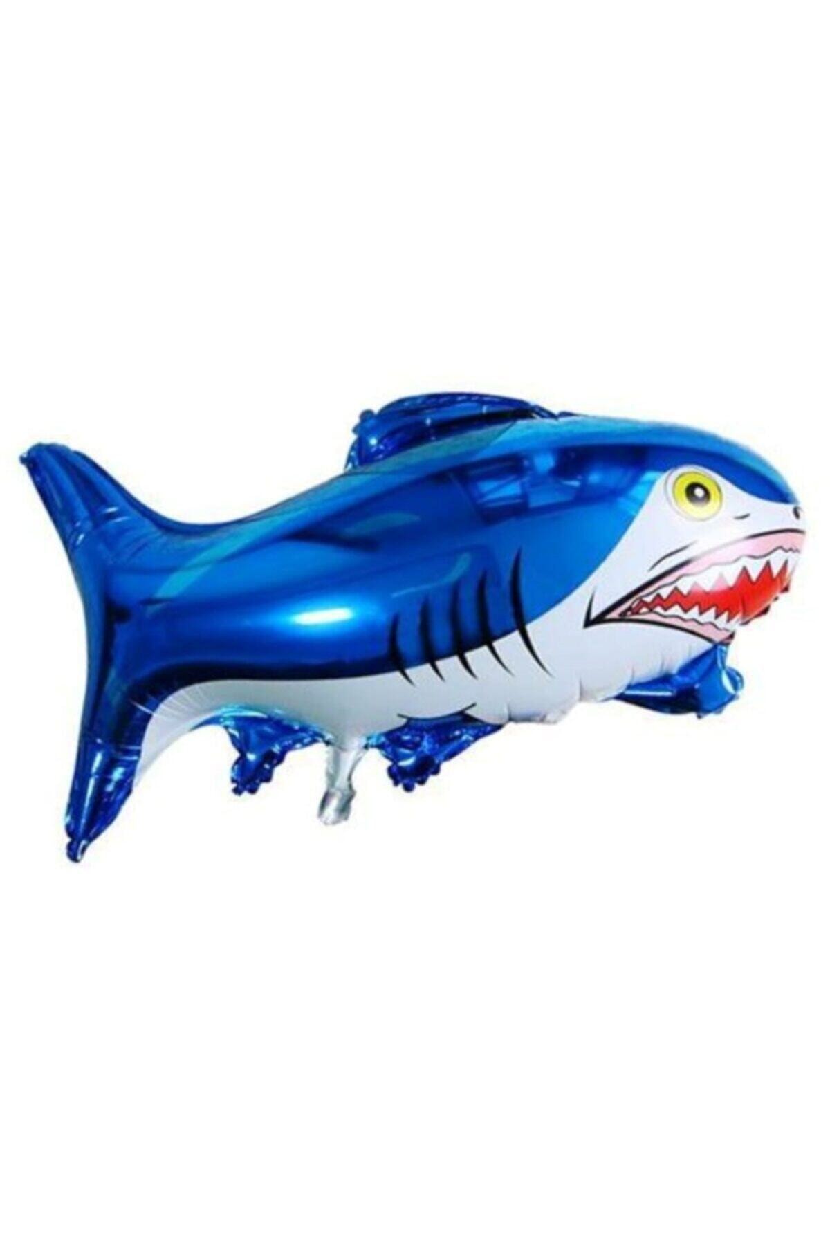 Mavi Köpek Balığı Folyo Balon