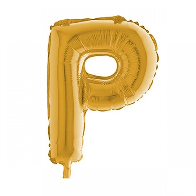 P Harf Gold Folyo Balon 76cm