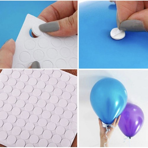 Sticker Damla Model Çift Taraflı Yapışkan Balon Yapıştırıcısı