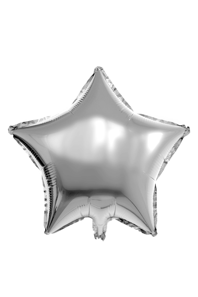 Yıldız Gümüş Folyo Balon - 40 cm