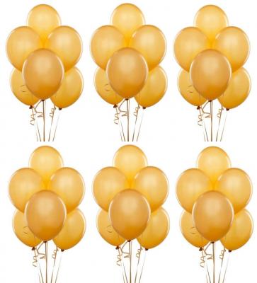 Altın Gold Metalik Sedefli Lateks Balon 100 Adet