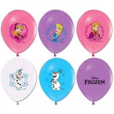 Frozen Elsa Baskılı Lateks Balon - 10 Adet