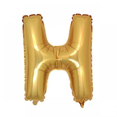 H Harfi Gold Folyo Balon 1 Metre