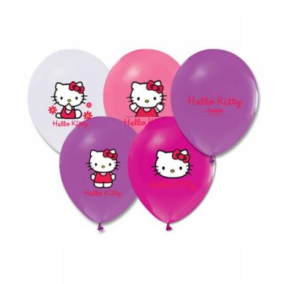 Hello Kitty Temalı Baskılı Lateks Balon - 10 Adet