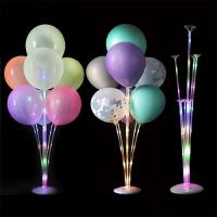 Işıklı Pilli Fonksiyonlu Balon Standı RGB