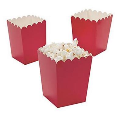 Kırmızı Düz Popcorn Kutusu