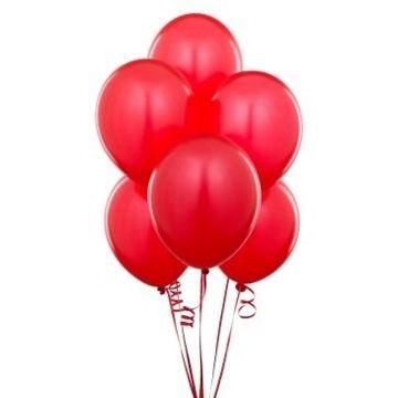 Kırmızı Metalik Sedefli Lateks Balon 5 Adet