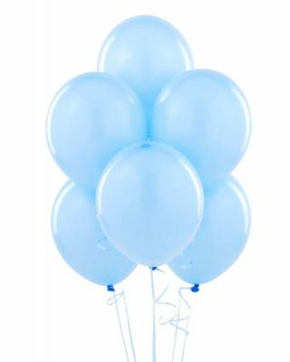 Mavi Metalik Sedefli Lateks Balon 5 Adet
