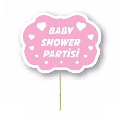 Kız Baby Shower Partisi Konuşma Balonu