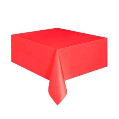 Plastik Masa Örtüsü - Kırmızı