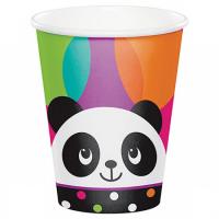 Sevimli Panda Partisi Temalı Karton Bardak 8 Adet