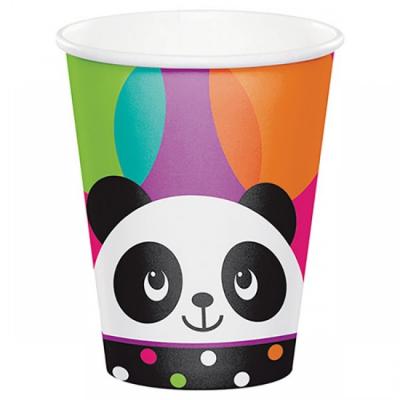 Sevimli Panda Partisi Temalı Karton Bardak 8 Adet