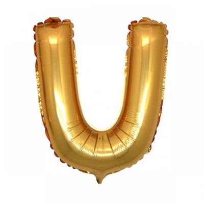 U Harf Gold Folyo Balon 76cm