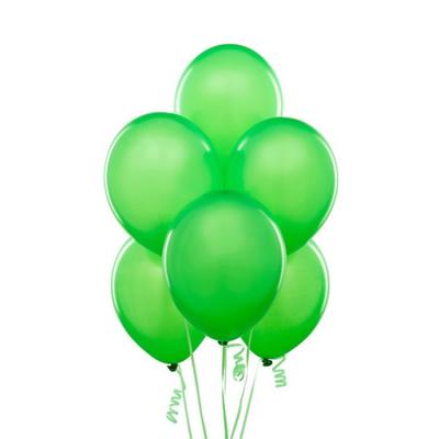 Yeşil Metalik Baskısız Lateks Balon - 10 Adet