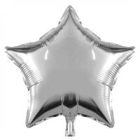 Yıldız Gümüş Folyo Balon - 55 cm