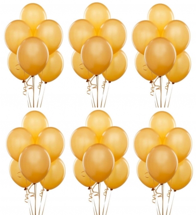Altın Gold Metalik Sedefli Lateks Balon 100 Adet