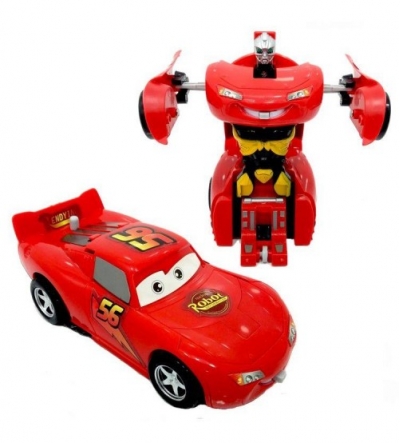 Cars Robota Dönüşen Çek Bırak Araba Şimşek McQueen Transformers