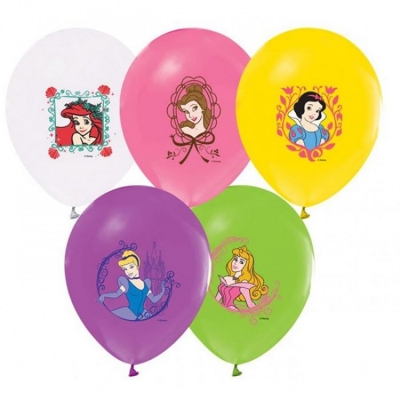 Disney Prensesler Temalı Baskılı Lateks Balon - 10 Adet