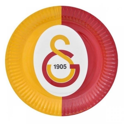 Galatasaray Temalı Karton Tabak 8 li Paket