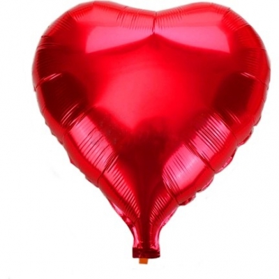 Kalp Folyo Kırmız Balon - 40 Cm