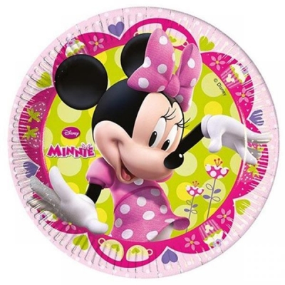 Minnie Mouse Temalı Tabak 8 adet 