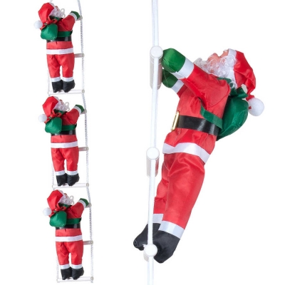 Yılbaşı Merdivene Tırmanan Noel Baba 3'lü 95 cm