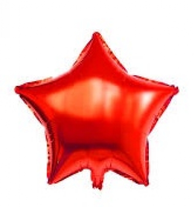 Yıldız Kırmızı Folyo Balon - 40 cm